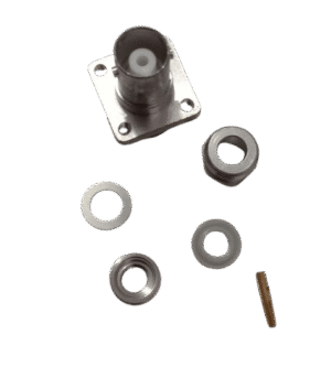 BNC Female 4-Hole Connector for LMR200 Cable Clamp