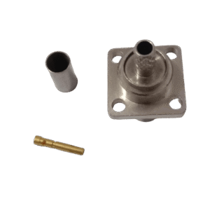 BNC Female 4-Hole Connector for LMR200 Cable Crimp