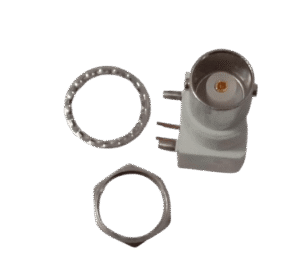 BNC Female Bulkhead Right Angle PCB Mount Connector