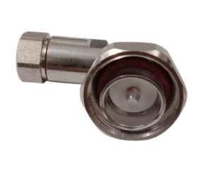 DIN Male Right Angle Connector for 1/2 inch SF Cable Clamp