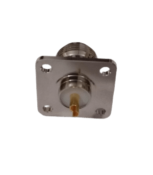 N Female 4-Hole Connector for 25mm Cable Solder