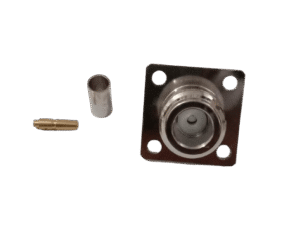 N Female 4-Hole Connector for LMR200 Cable Crimp