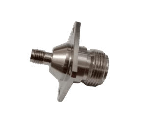 N-Type Female to SMA Female Bulkhead Adapter, 4 GHz