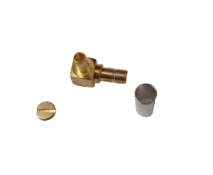 SMB Male Right Angle Connector, BT 3002 Crimp