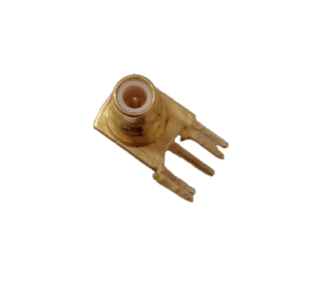 SMC Male Right Angle Connector, PCB Mount, Solder